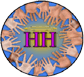 A circle of hands with the letters hh in between them.